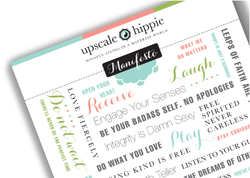 Upscale Hippie Life Coach - Manifesto